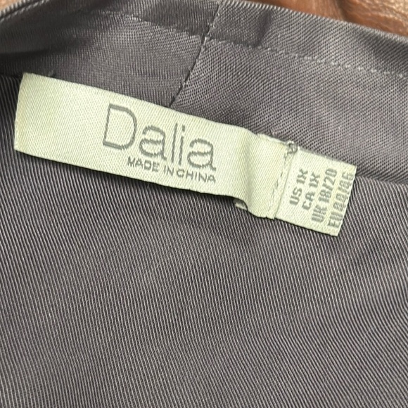 DALIA Jacket Gray  Cotton / Spandex Drawstring Open Front - Size 1X - Picture 2 of 8